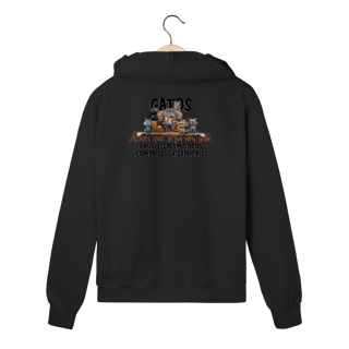 Nome do produtoMoletom zíper Gatos - Seres Místicos