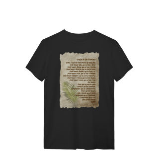 Nome do produtoCamiseta Oração de São Francisco (Boho)