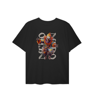 Nome do produtoCamiseta PLUS Halloween Medo de Palhaço 1