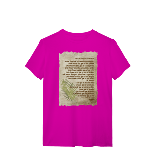 Nome do produtoCamiseta Oração de São Francisco (Boho)