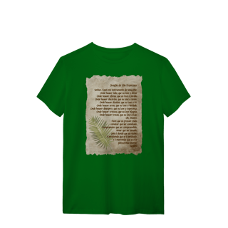 Nome do produtoCamiseta Oração de São Francisco (Boho)
