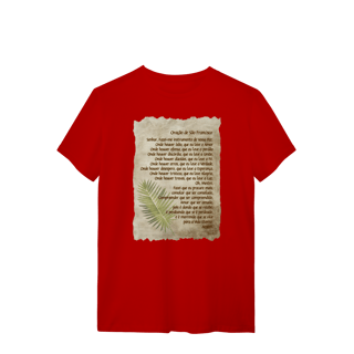Nome do produtoCamiseta Oração de São Francisco (Boho)