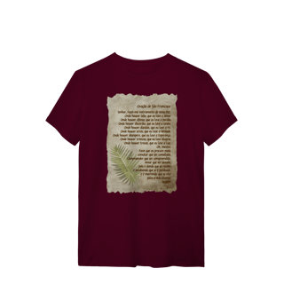 Nome do produtoCamiseta Oração de São Francisco (Boho)