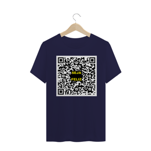 Nome do produtoCamiseta QRCode Seja Feliz