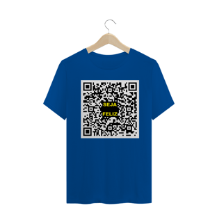Nome do produtoCamiseta QRCode Seja Feliz
