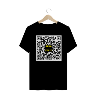 Nome do produtoCamiseta QRCode Seja Feliz