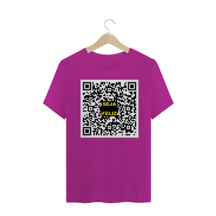 Nome do produtoCamiseta QRCode Seja Feliz