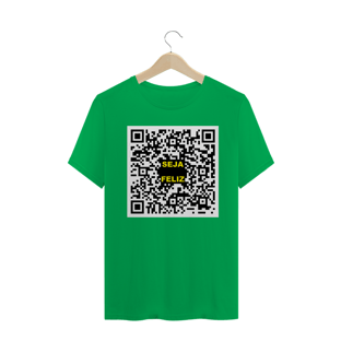 Nome do produtoCamiseta QRCode Seja Feliz