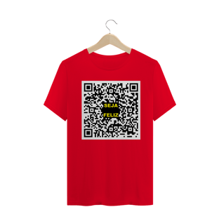 Nome do produtoCamiseta QRCode Seja Feliz