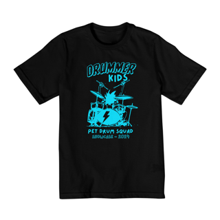 CAMISETA DRUMMER KIDS / AZUL (2 - 8 anos)