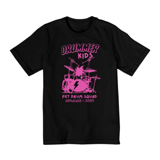 CAMISETA DRUMMER KIDS KIDS / PINK (10 - 14 anos)