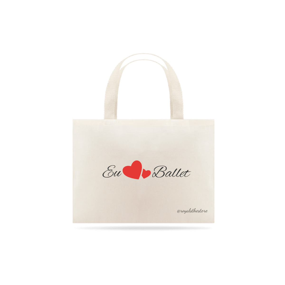 Nome do produto: Ecobag Eu amo Ballet