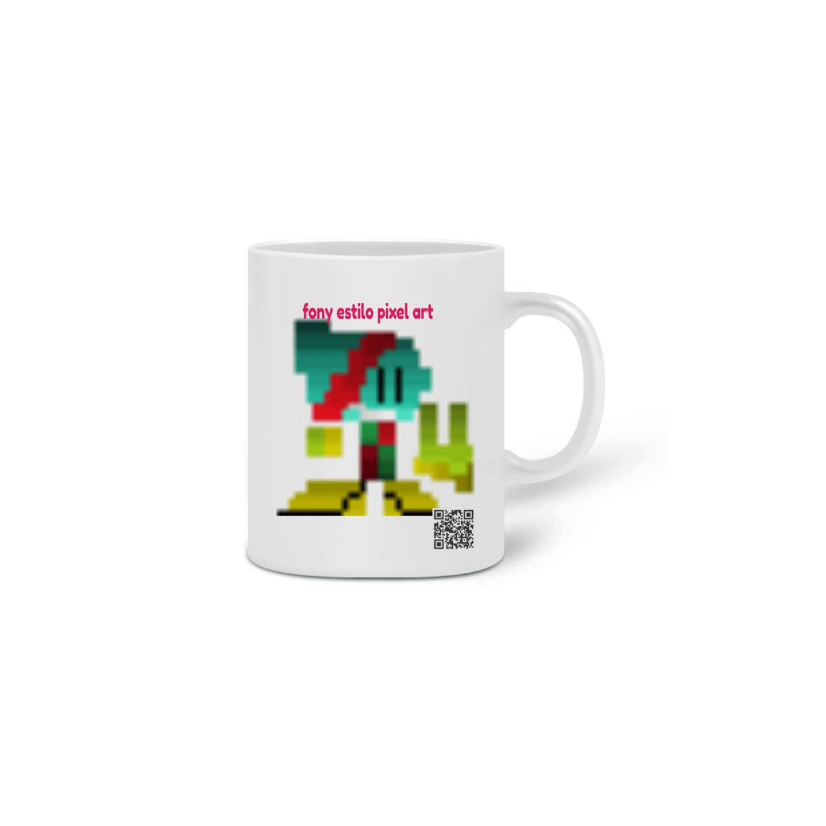 Nome do produto: caneca do fony (fony estilo pixel art)