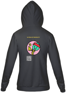 Nome do produtocasaco do fony o desenho do papel branco vai fony