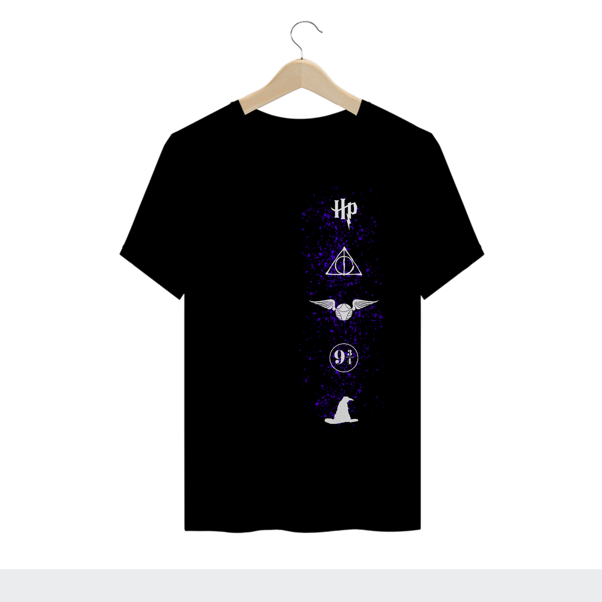 Nome do produto: Camisa Símbolos Harry Potter