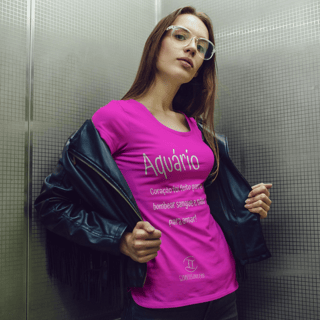 Nome do produto T-shirt Feminina Básica Cores I - Aquário - Coleção Diversas
