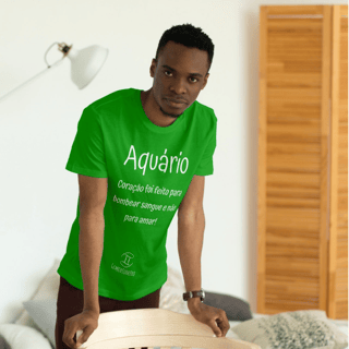 Nome do produto T-Shirt Masculina Básica Cores I - Aquário - Coleção Diversas