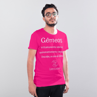 Nome do produto T-Shirt Masculina Básica Cores I - Gêmeos - Coleção Diversas