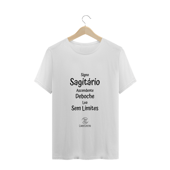 T-Shirt Masculina Prime  Branca I - Sagitário - Coleção Ascendente
