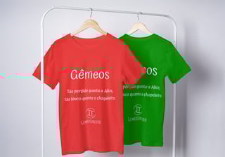 Nome do produto T-Shirt Masculina Básica Cores I - Gêmeos - Coleção Diversas
