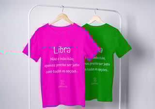 Nome do produto T-Shirt Masculina Básica Cores I - Libra - Coleção Diversas