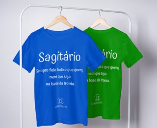 Nome do produto T-Shirt Masculina Básica Cores I - Sagitário - Coleção Divers