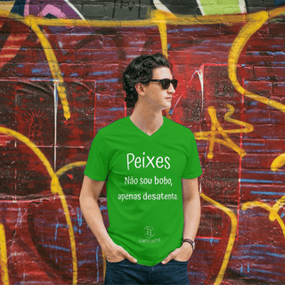 Nome do produto T-Shirt Masculina Básica Cores I - Peixes - Coleção Diversas