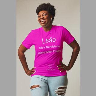 Nome do produto T-shirt Feminina Básica Cores I - Leão - Coleção Diversas
