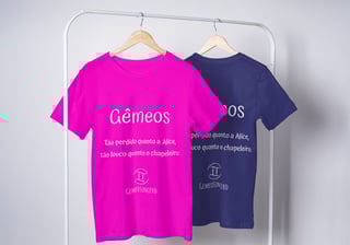 Nome do produto T-Shirt Masculina Básica Cores I - Gêmeos - Coleção Diversas