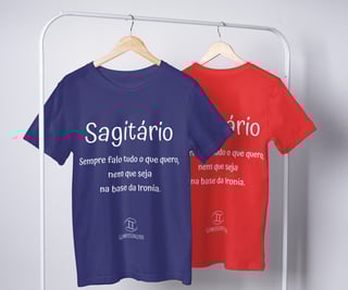 Nome do produto T-Shirt Masculina Básica Cores I - Sagitário - Coleção Divers