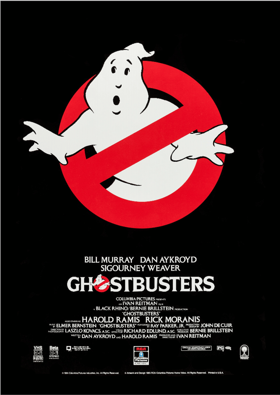Poster Ghostbusters 1984 (Os Caça-Fantasmas)