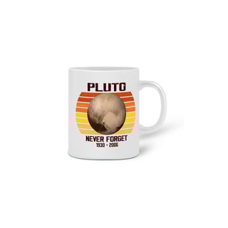 Nome do produto Caneca Pluto - Never Forget