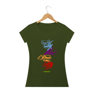 Nome do produto Camiseta Feminina Pandas Ninja