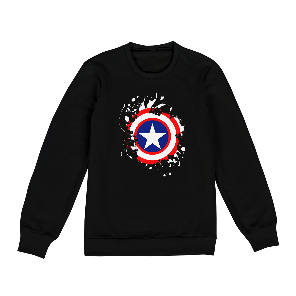 Nome do produto: Blusa moletom Unissex Capitão América