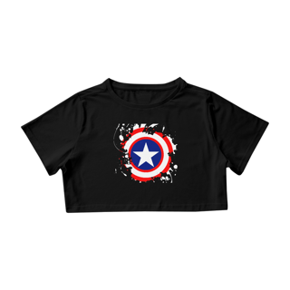Cropped feminino Capitão América