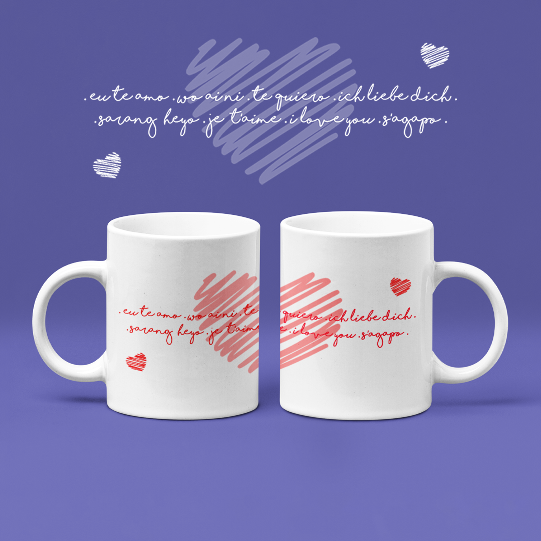 Te amo Te quiero Caneca