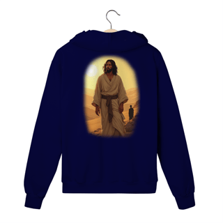 Nome do produto Moletom Prime Com Zíper - Jesus no deserto M1 