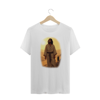 Nome do produto T-Shirt Plus Size - Jesus no deserto M1  (Unisex)