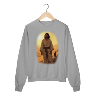 Nome do produto Moletom Prime Fechado - Jesus no deserto M1 