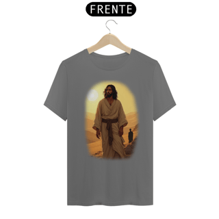 Nome do produto T-Shirt Estonada Jesus no deserto M1   (Unisex)