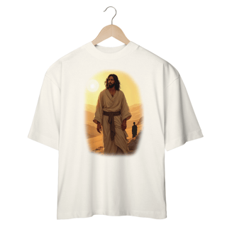 Nome do produto Camiseta Oversized - Jesus no deserto M1 (Unisex)