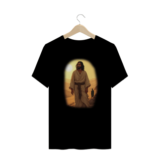 Nome do produto T-Shirt Plus Size - Jesus no deserto M1  (Unisex)