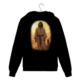 Nome do produto Moletom Prime Com Zíper - Jesus no deserto M1 