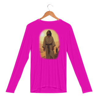 Nome do produto Camisa Manga Longa Sport Dry Uv  - Jesus no deserto M1 (Unisex)