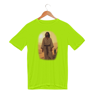Nome do produto Camiseta Sport Dry Uv - Jesus no deserto M1 (Unisex)