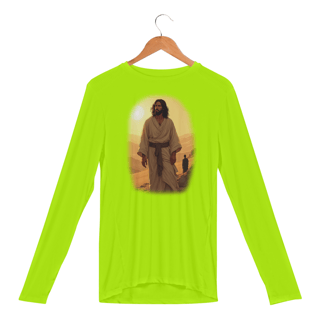 Nome do produto Camisa Manga Longa Sport Dry Uv  - Jesus no deserto M1 (Unisex)
