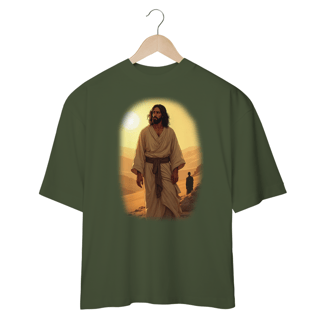 Nome do produto Camiseta Oversized - Jesus no deserto M1 (Unisex)
