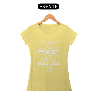 Nome do produto T-SHIRT BABY LONG ESTONADA LEARN TO LET THINGS GO