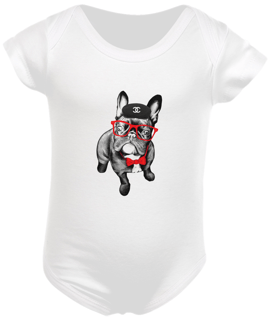 BODY INFANTIL DOG BOINA CHANEL