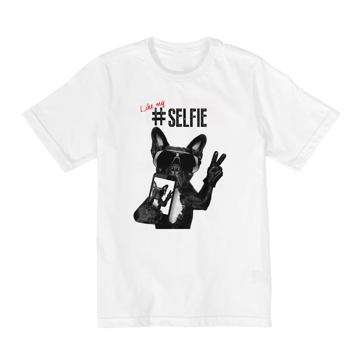 Nome do produto: T-SHIRT INFANTIL LIKE MY SELFIE